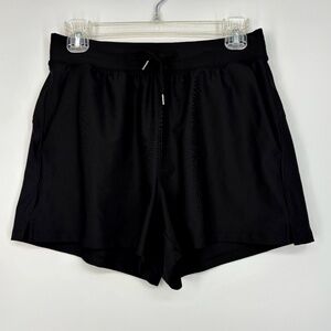 Old Navy Womens Small Active Wear Shorts Black Powersoft High Rise Go Dry